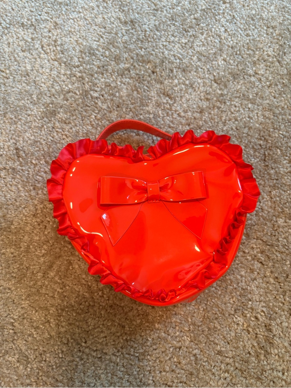 Bath & Body Works Shiny Red Heart Clutch with Bow